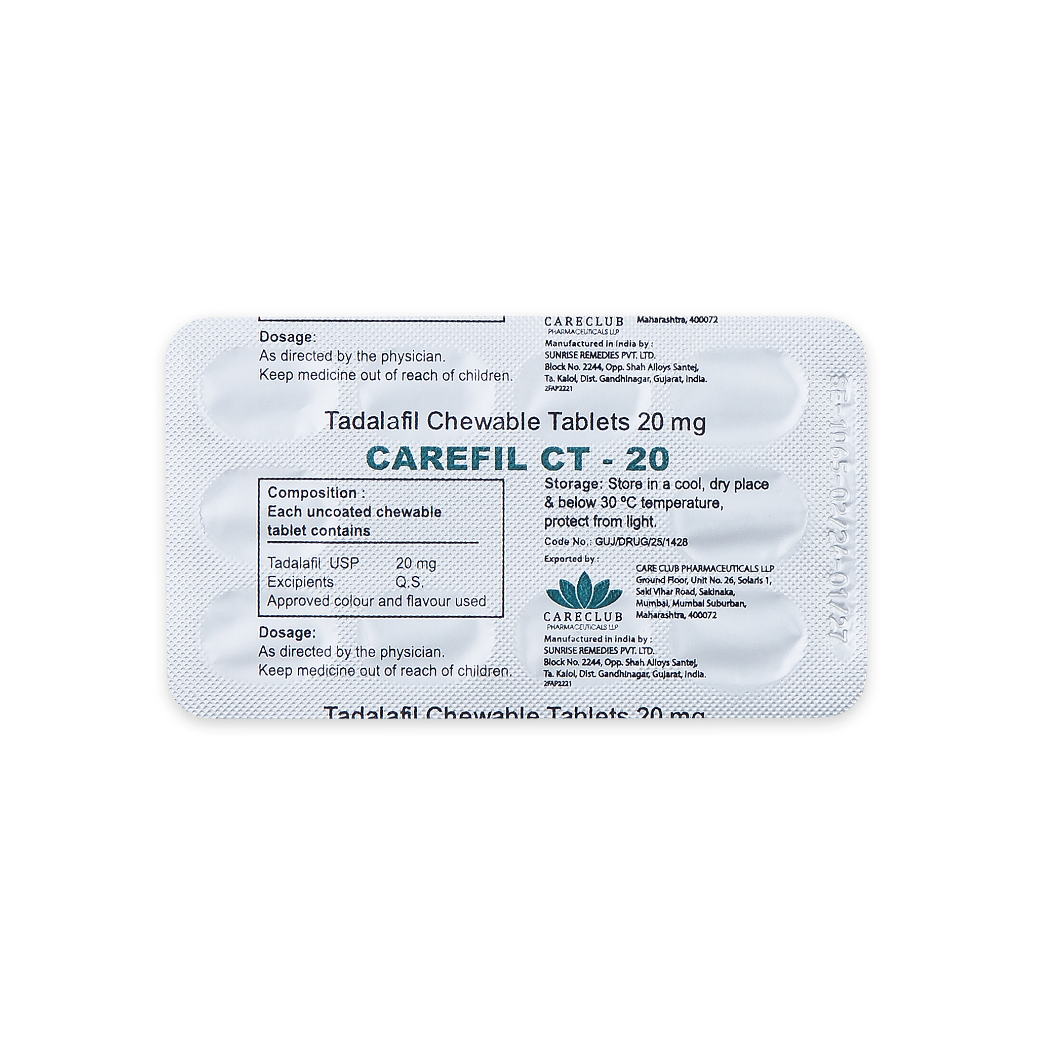 Carefil CT 20 mg
