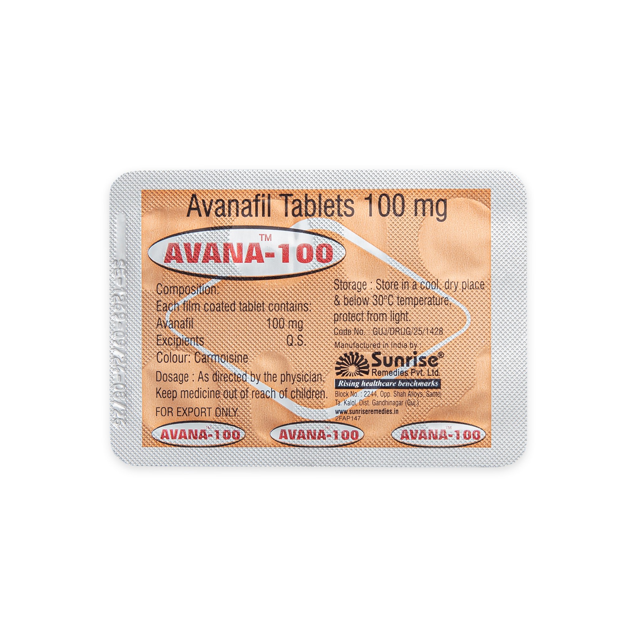 Avana 100 mg